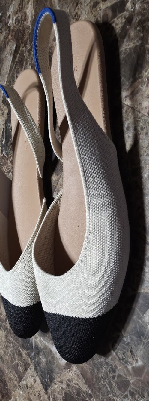 Rothy's Woman's Almond Slingback Conche Captoe Size 11 - Picture 6 of 6